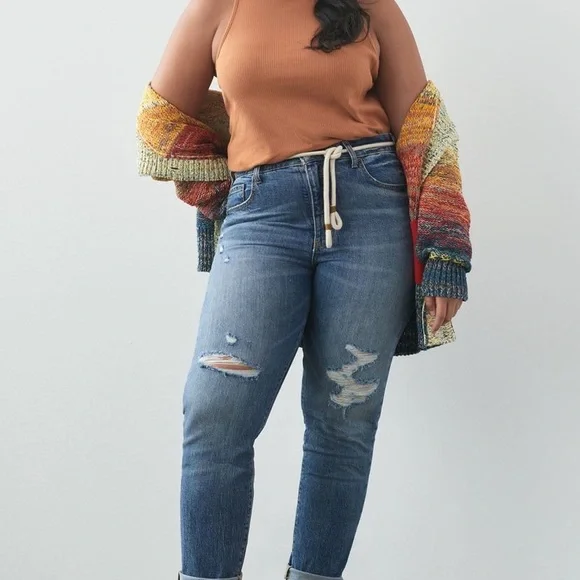 NWT Anthropologie Pilcro Vintage Straight Blue Jeans size 31 - Picture 8 of 9